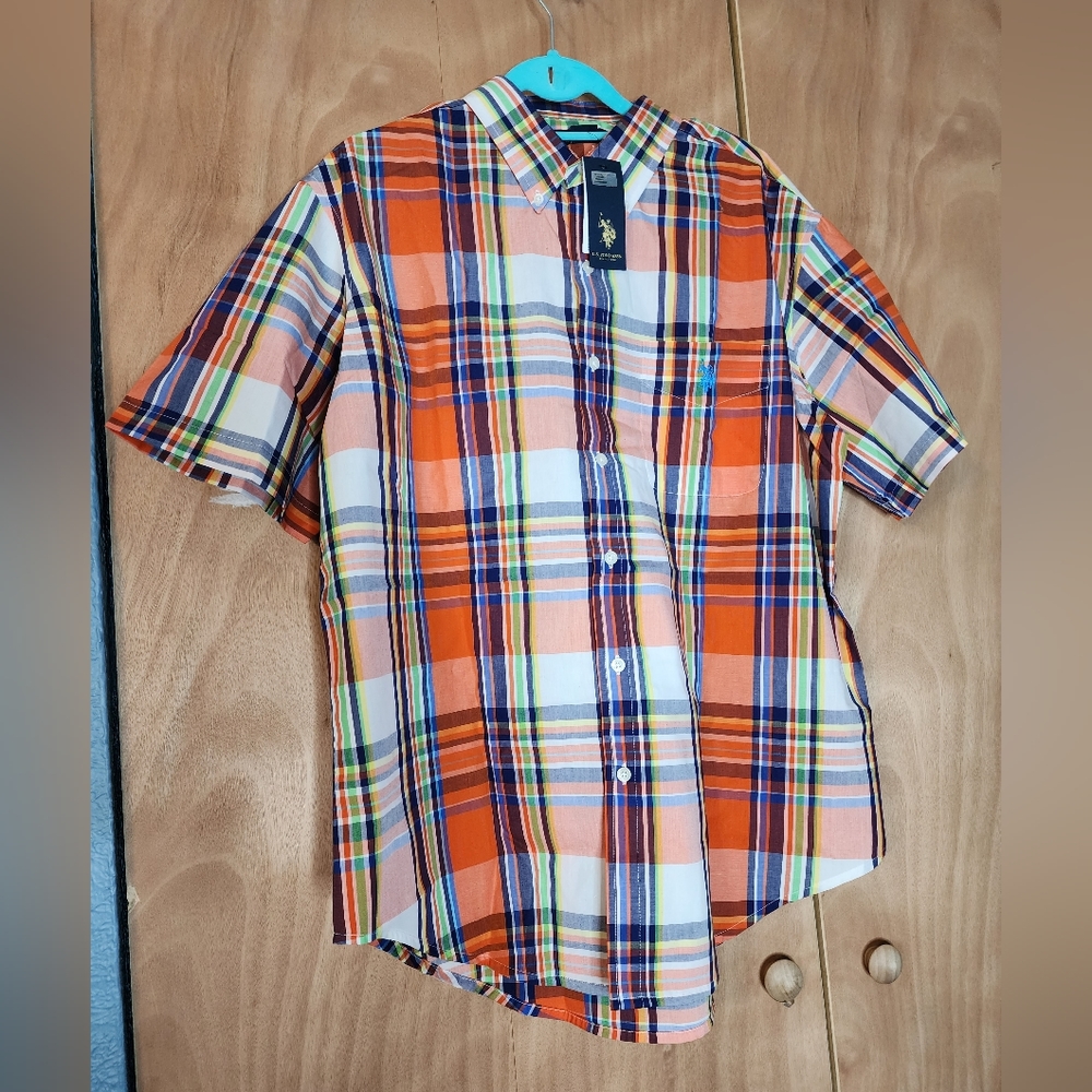 US Polo Assn Button Up Collared Shirt Size Men's XL